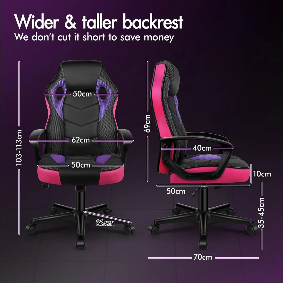 Gaming Chair Video Game Chairs Ergonomic Computer - Image 2