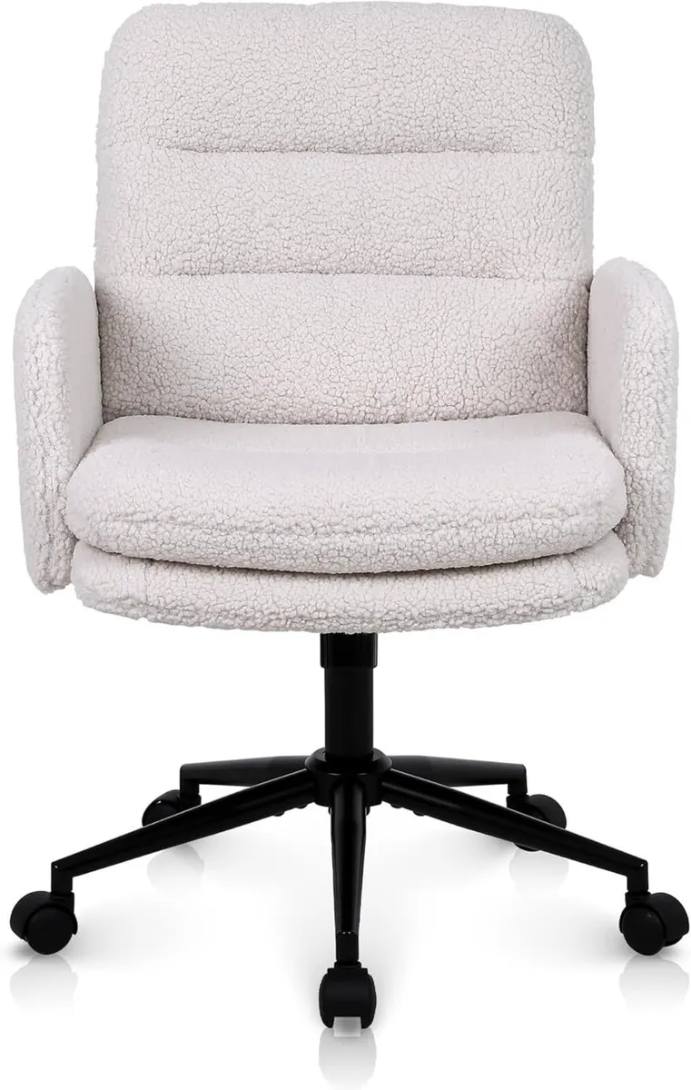 Office Chairs for Home Faux Cashmere Desk Chair - Image 1