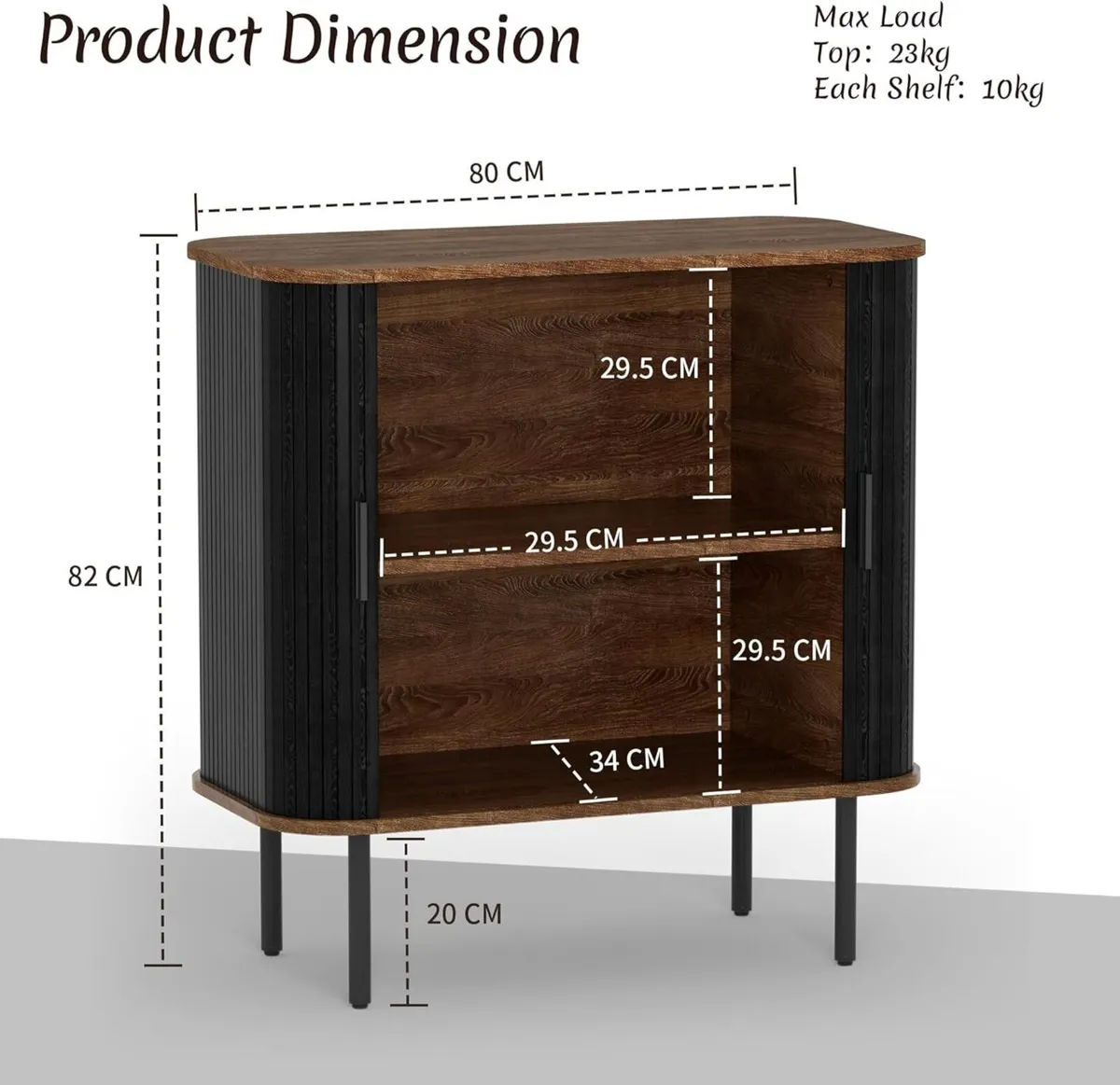 Sideboard Buffet Storage Cabinet for Living Room - Image 2