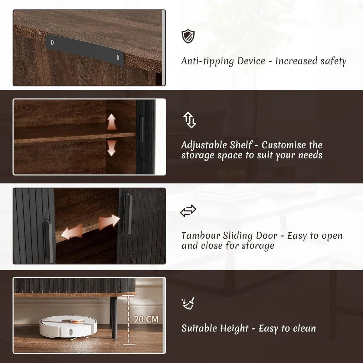 Sideboard Buffet Storage Cabinet for Living Room - Image 4