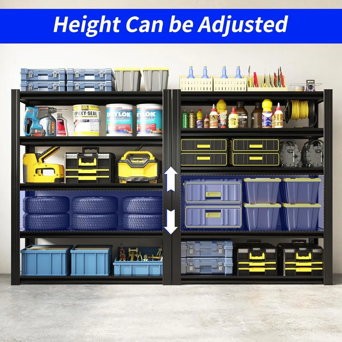 72 H Metal Storage Shelving 2500LBS Heavy Duty - Image 4