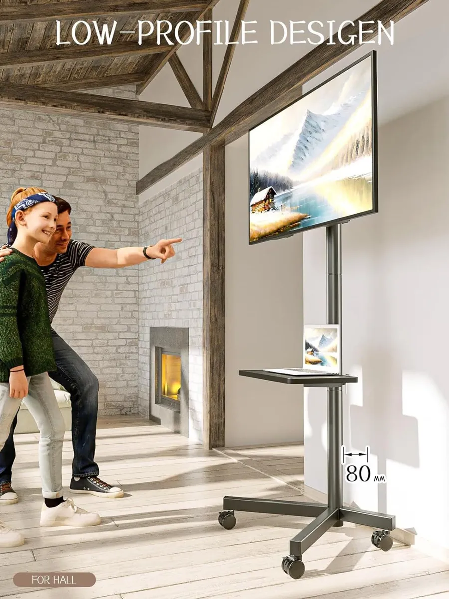 Mobile TV Stand on wheels for 23-60 Inch LCD LED - Image 3