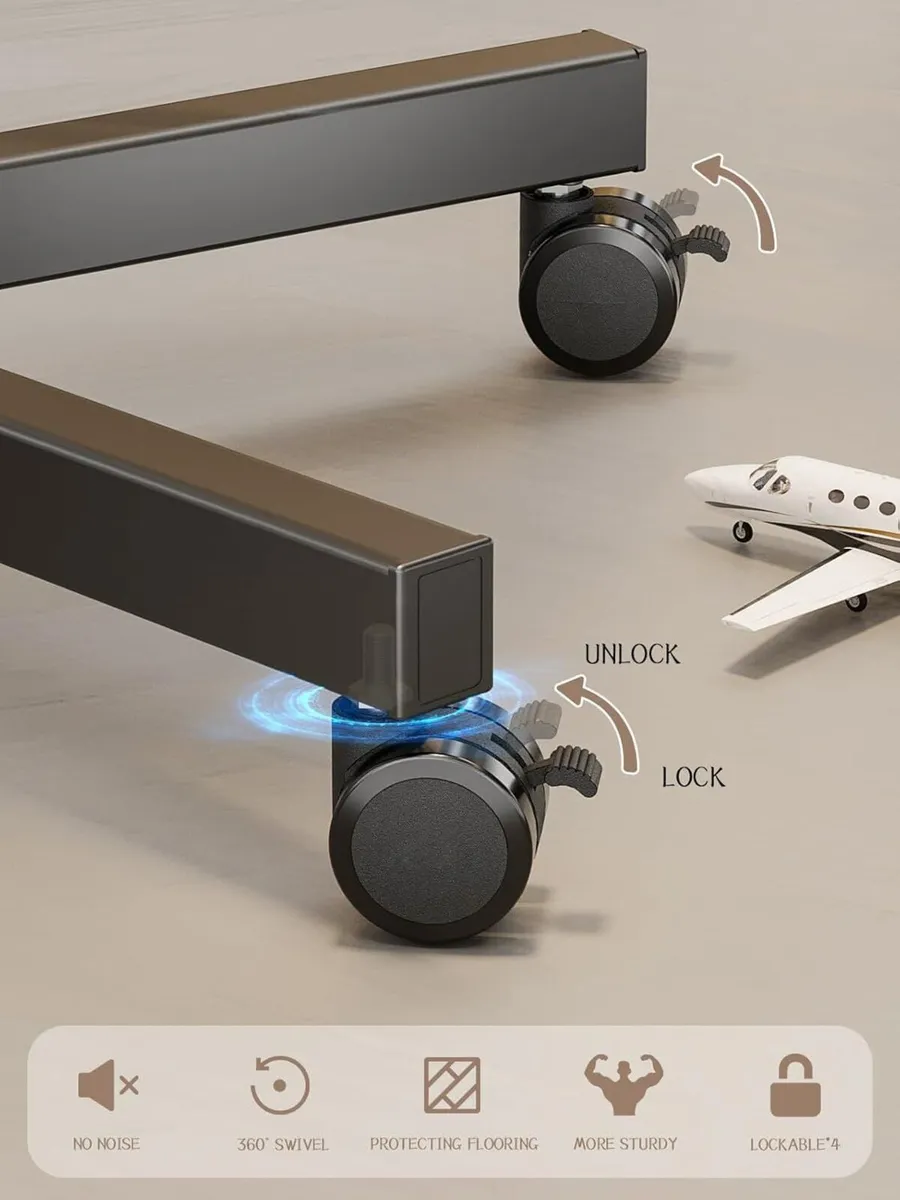 Mobile TV Stand on wheels for 23-60 Inch LCD LED - Image 4