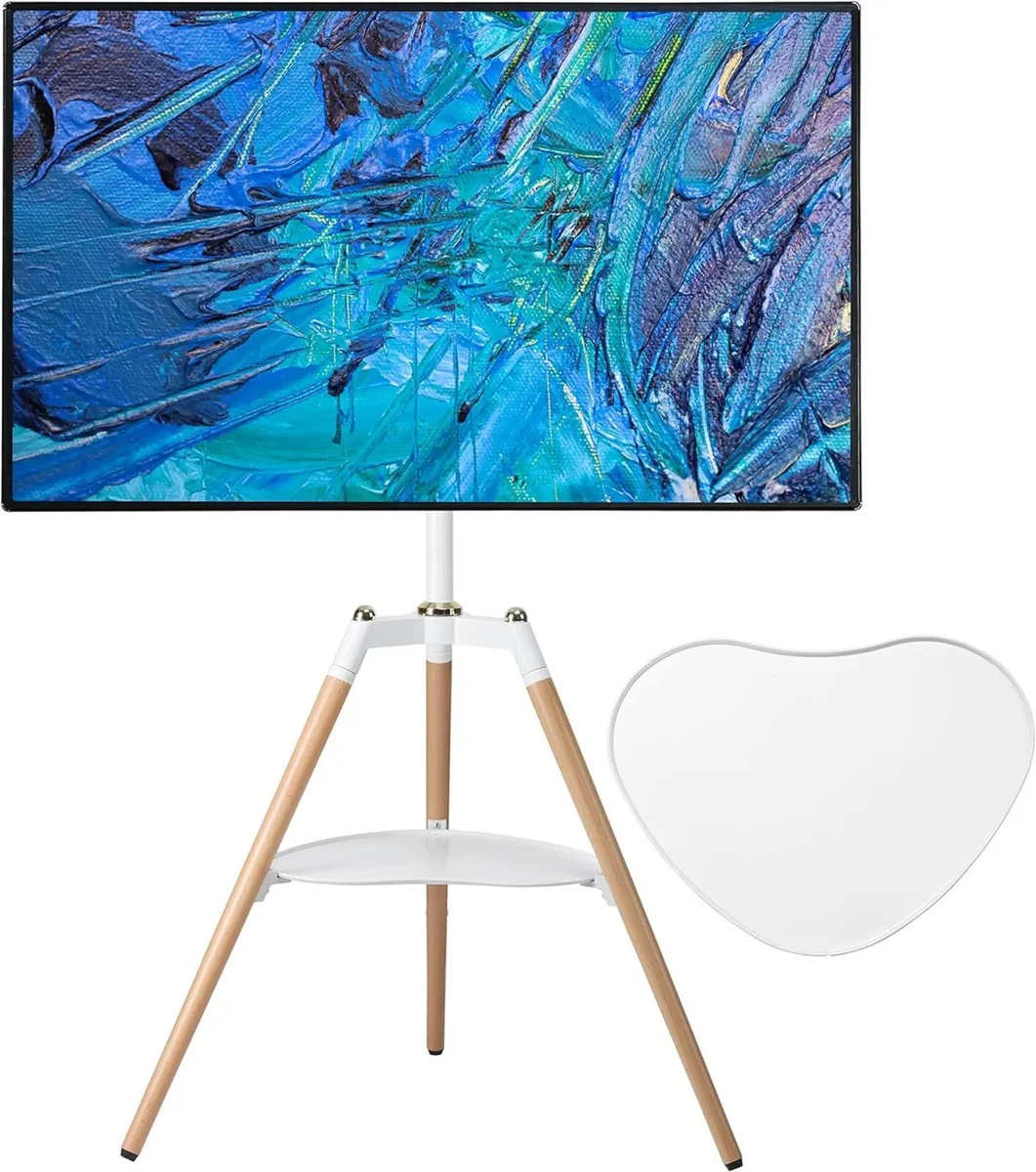 Tripod Easel TV Stand for 32-65 Inch Television - Image 1
