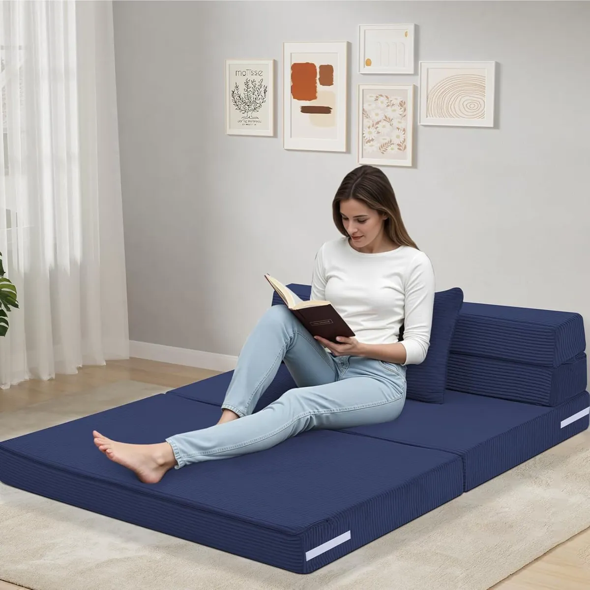 Folding Mattress Double 190x135cm High Density - Image 2