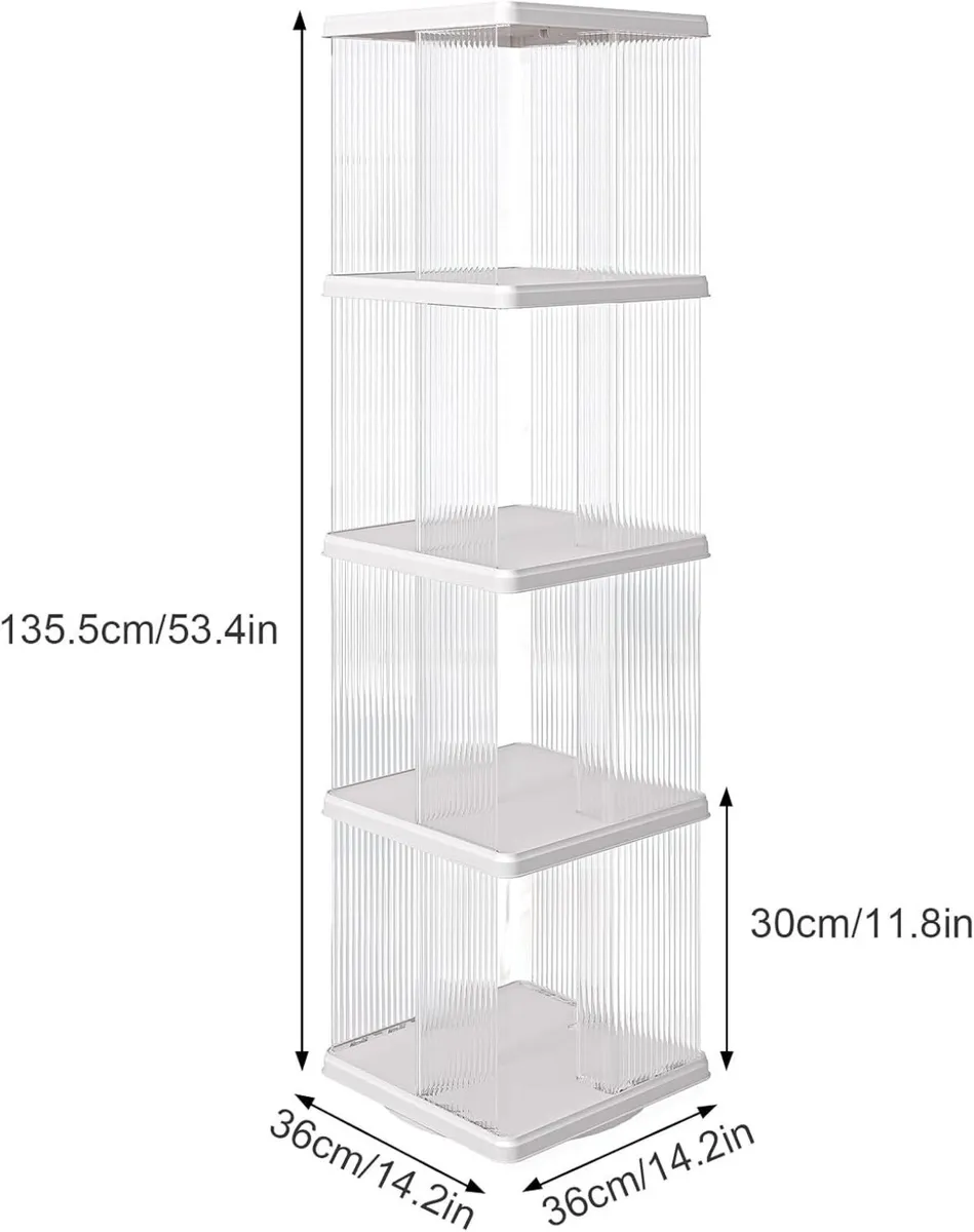 Rotating Bookshelf Small Corner for Space 360 - Image 2