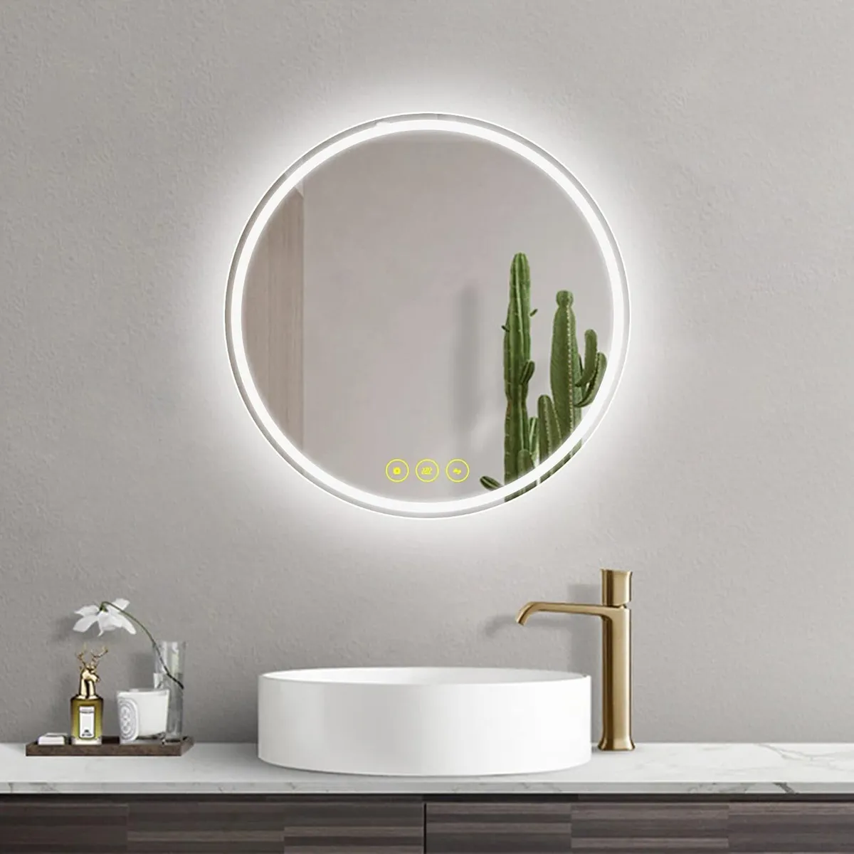 Illuminated Bathroom LED Mirror Circle 40cm - Image 1