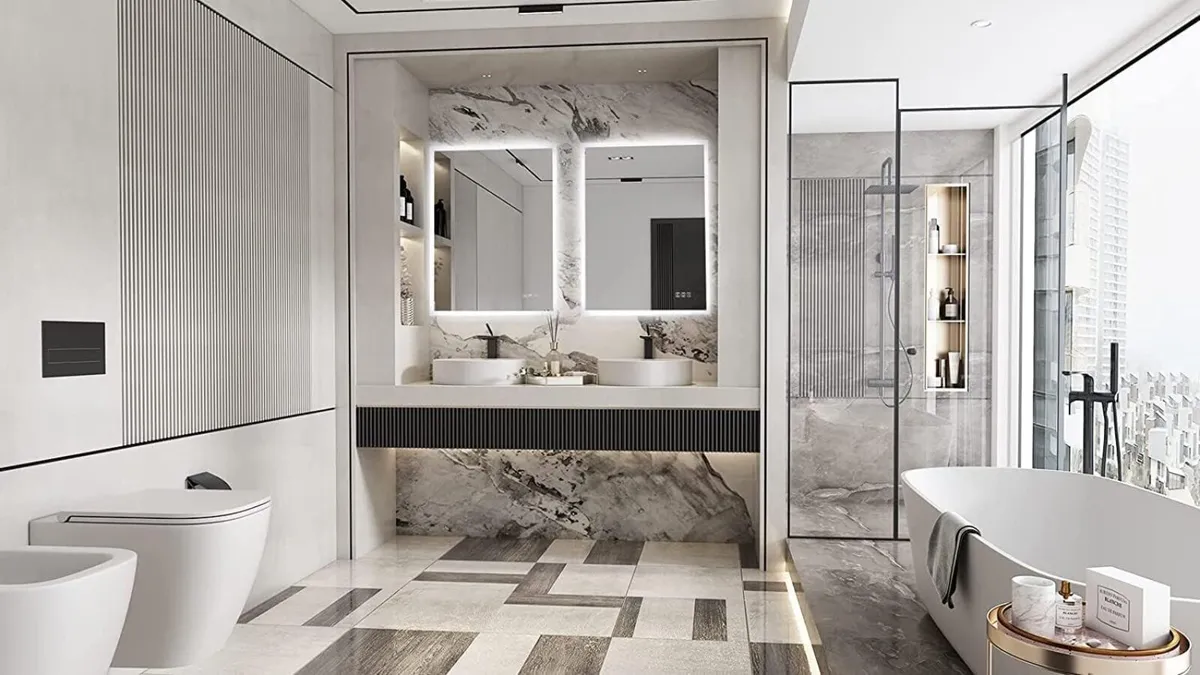 800x600 mm Backlit Illuminated Bathroom Mirrors - Image 2