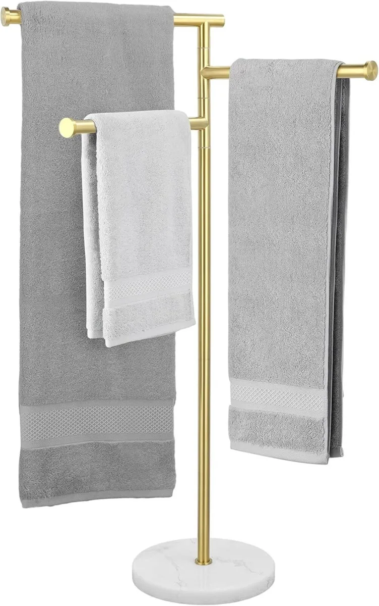 Towel Rails for Bathroom 3 Swivel Arms Free - Image 1