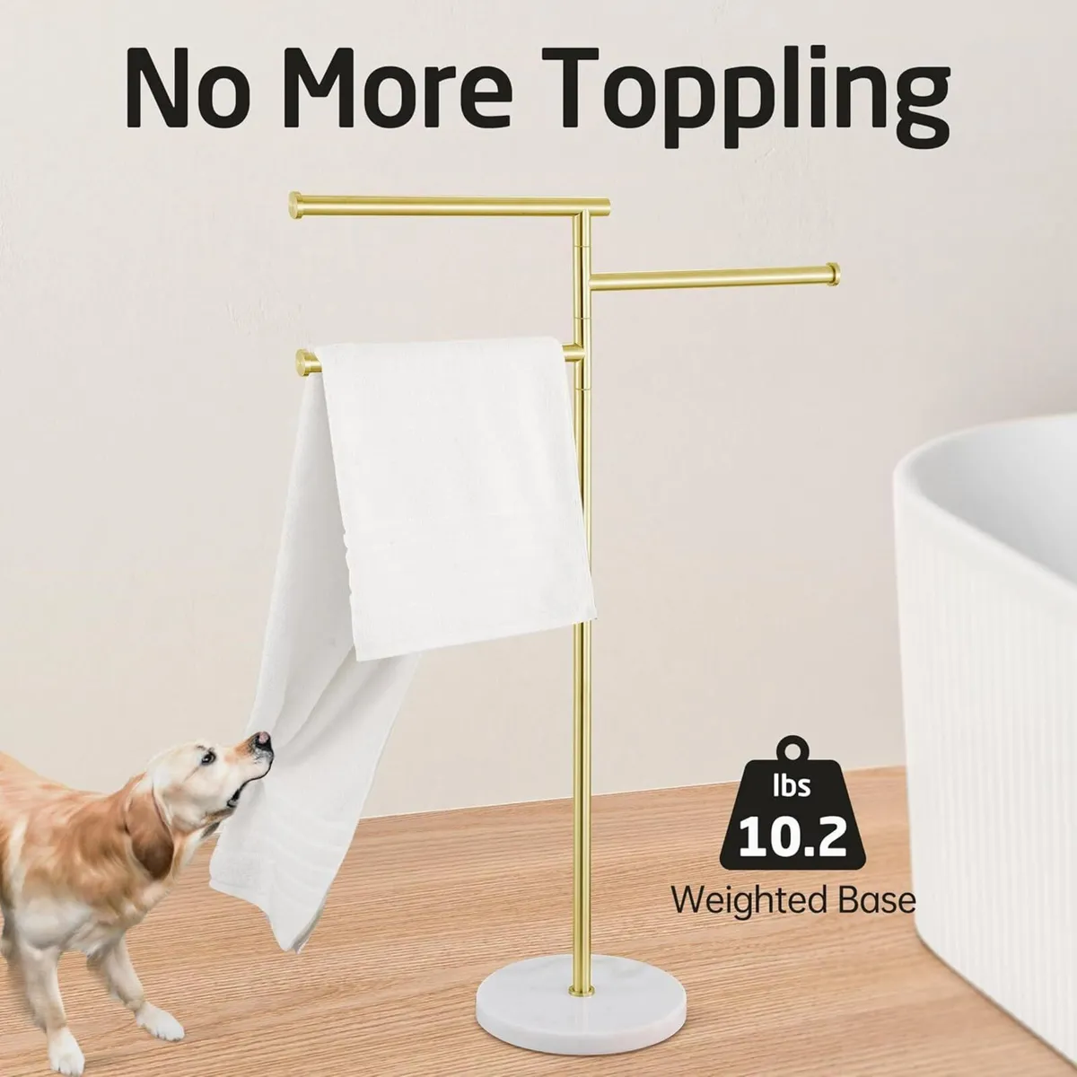 Towel Rails for Bathroom 3 Swivel Arms Free - Image 3