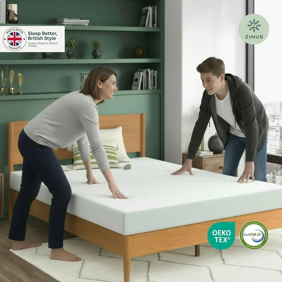 3ft Single Mattress Memory Foam Infused with - Image 3