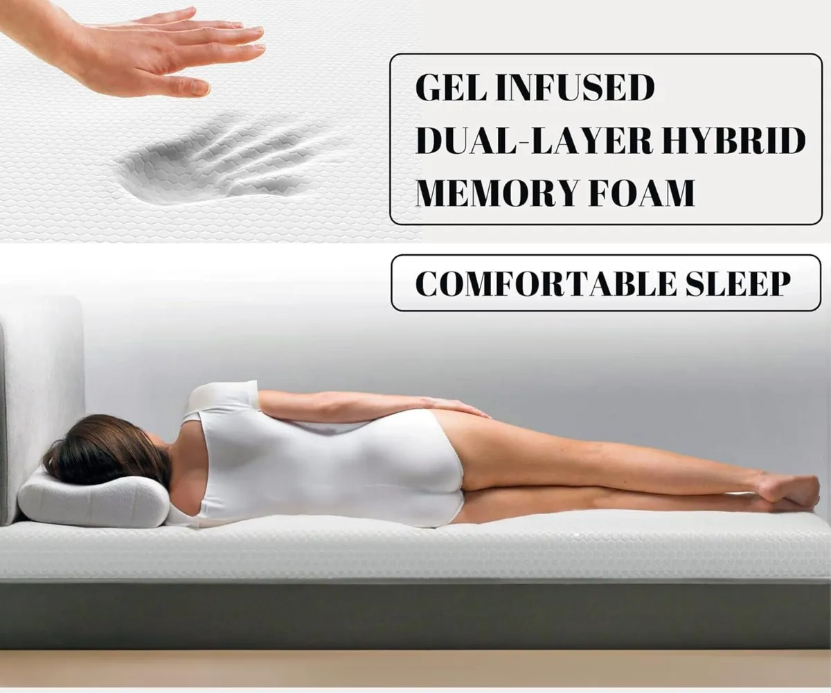 2 Inch Memory Foam Mattress Topper KING Bed 5cm - Image 2