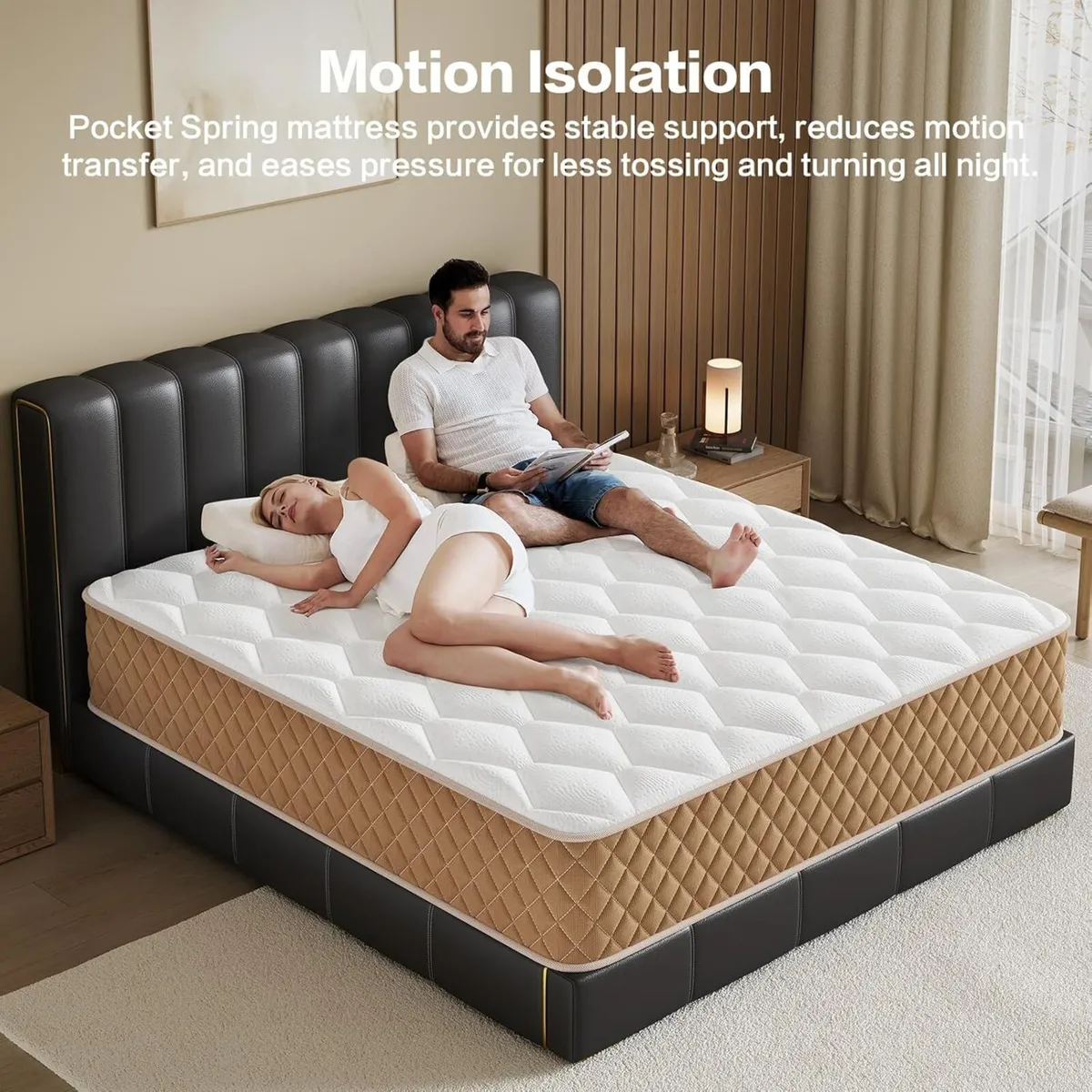 Single Mattress 3FT Memory Foam 7-Zone Pocket - Image 2