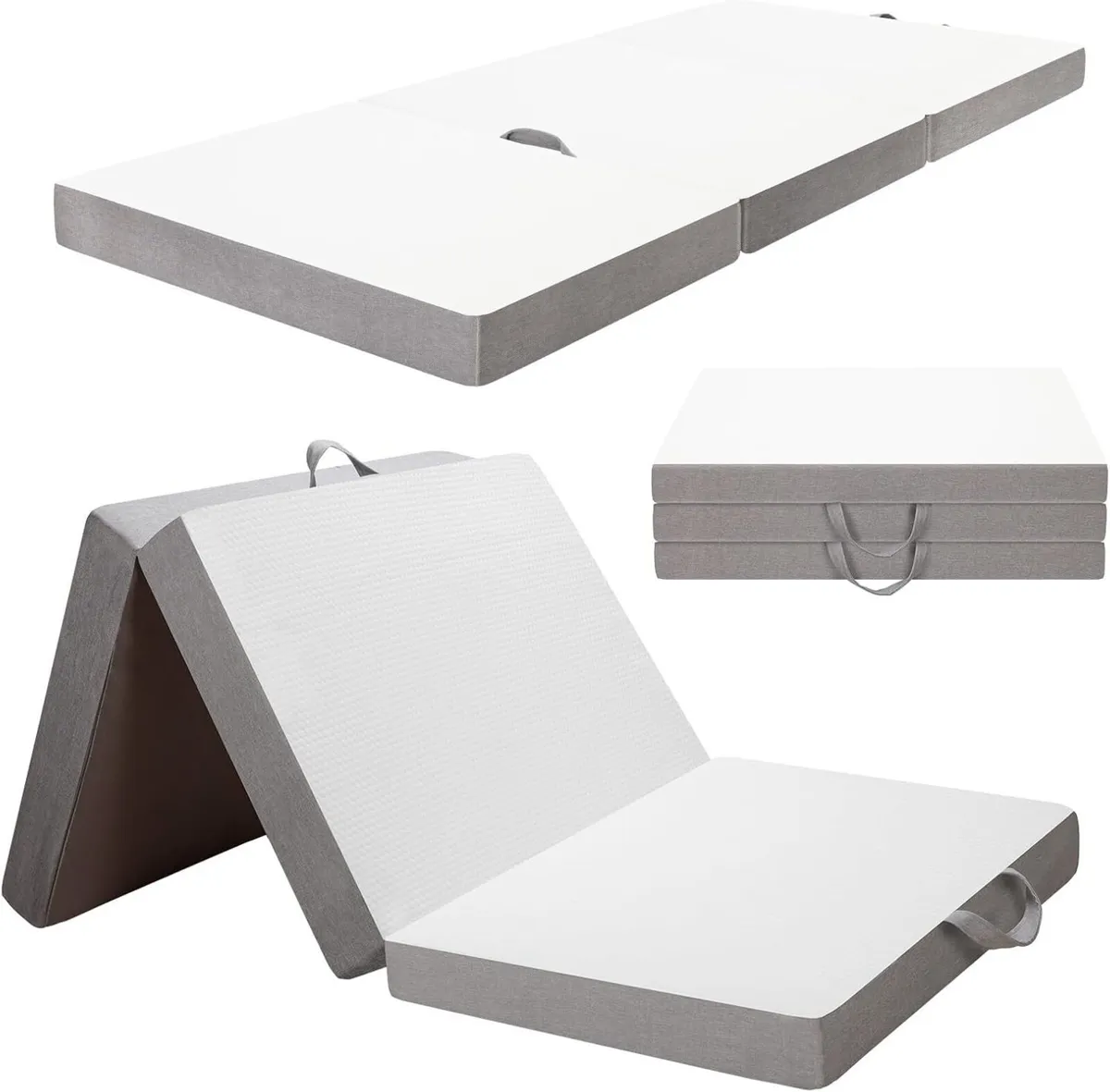 190x90x10 Folding Mattress Single Foldable Memory - Image 1