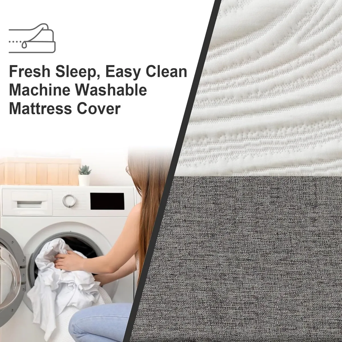 Double Mattress Memory Foam Medium Firm Breathable - Image 4