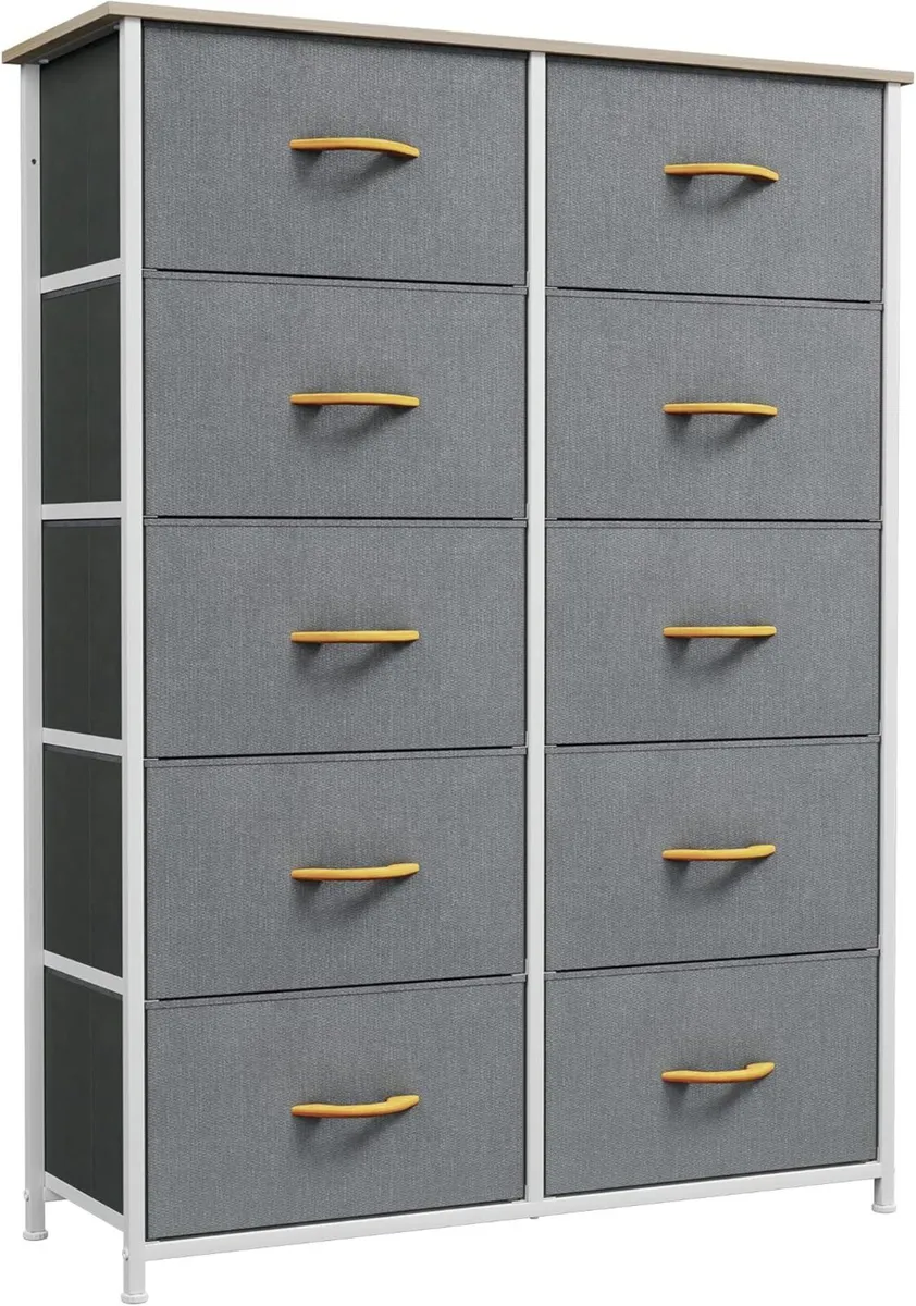 10 Drawer Dresser - Fabric Chest of Organizer - Image 1