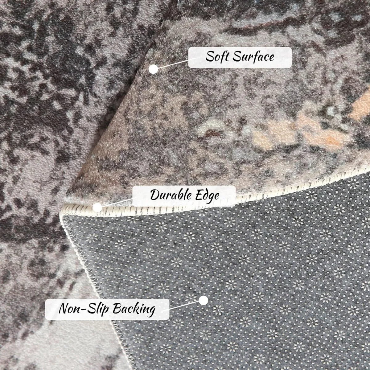 Large Rugs Living Room Carpet 200x250 Soft Memory - Image 3