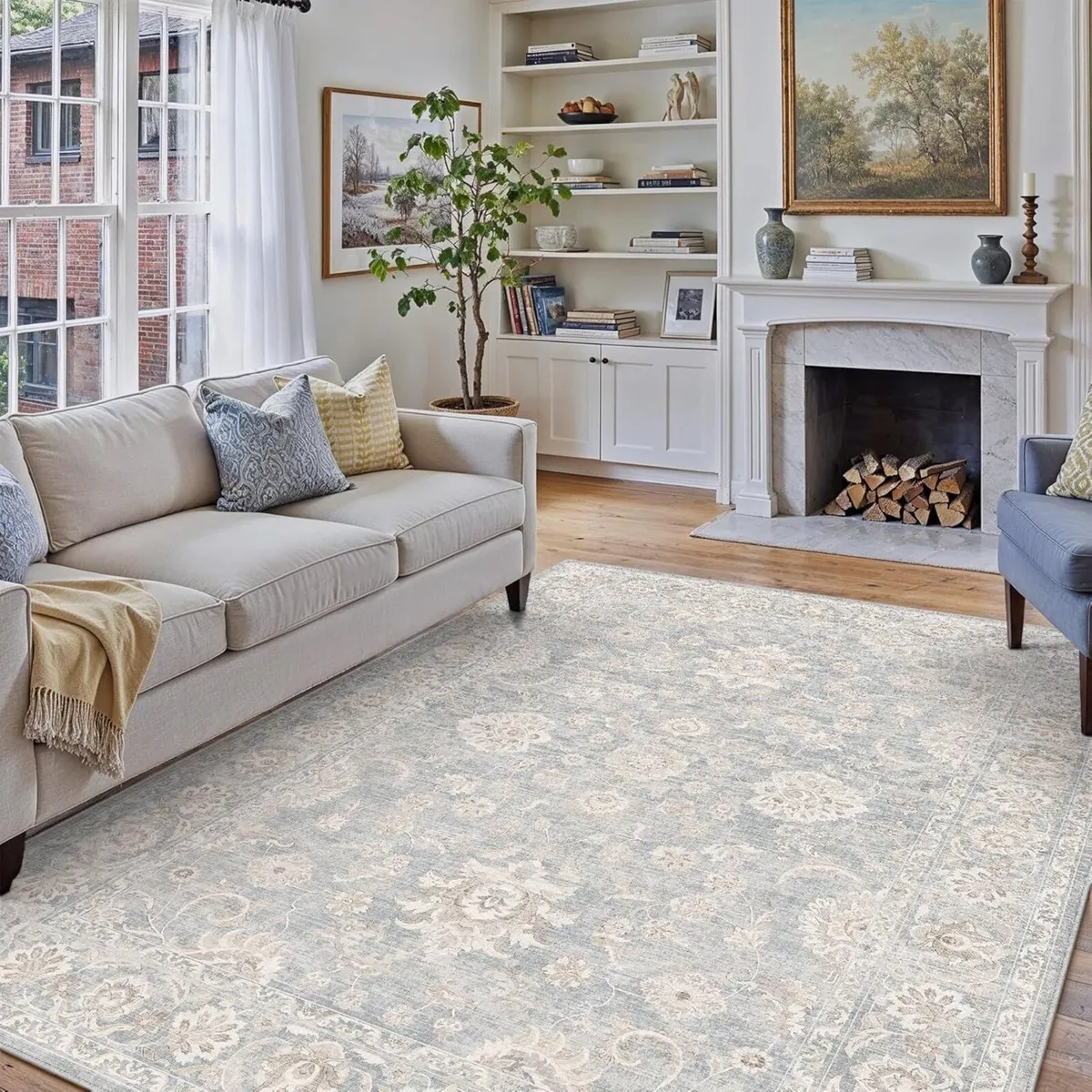 Vintage Living Room Area Rug 240x300cm Machine - Image 4