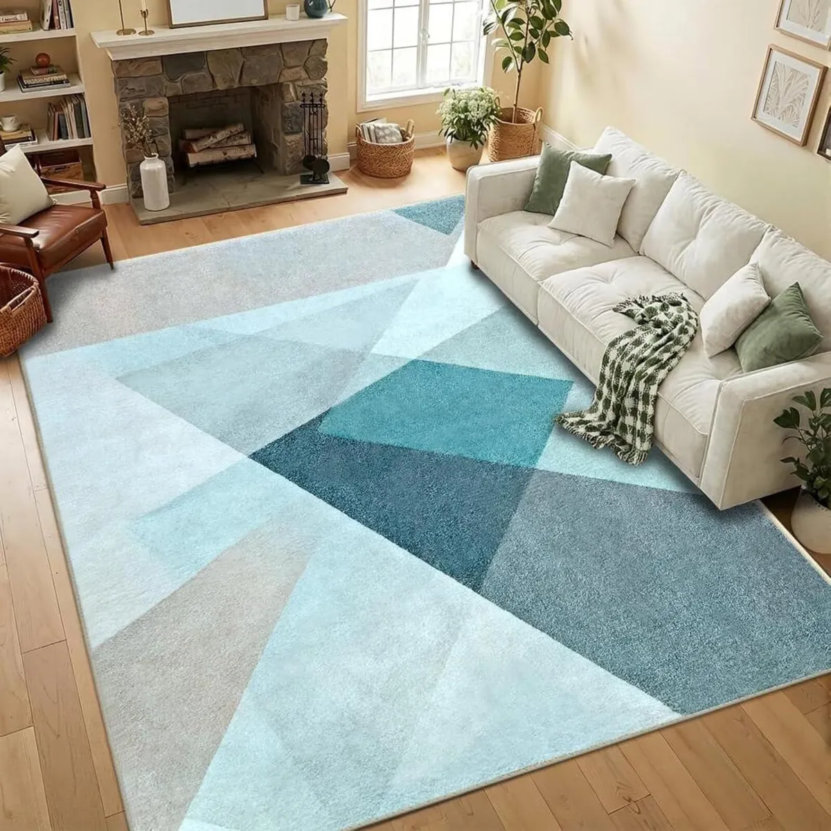 Geometric Rugs for Living Room 140 x 200 cm - Image 1