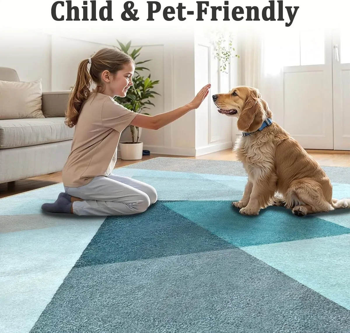 Geometric Rugs for Living Room 140 x 200 cm - Image 4