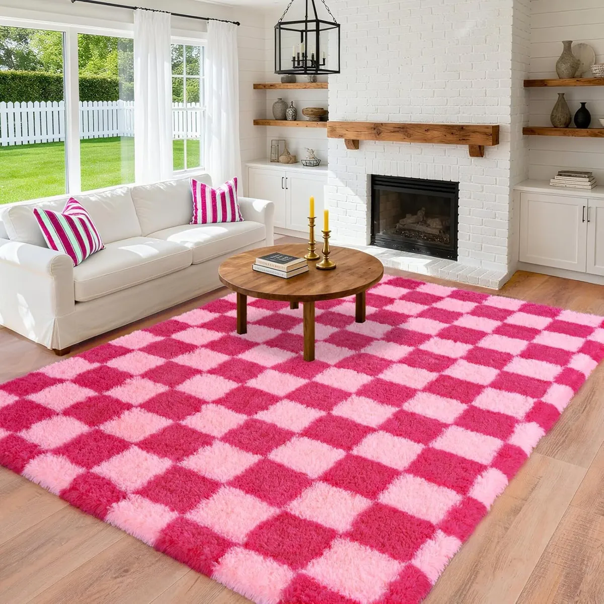 Fluffy Area Rug for Bedroom 5x7 Modern Indoor - Image 3
