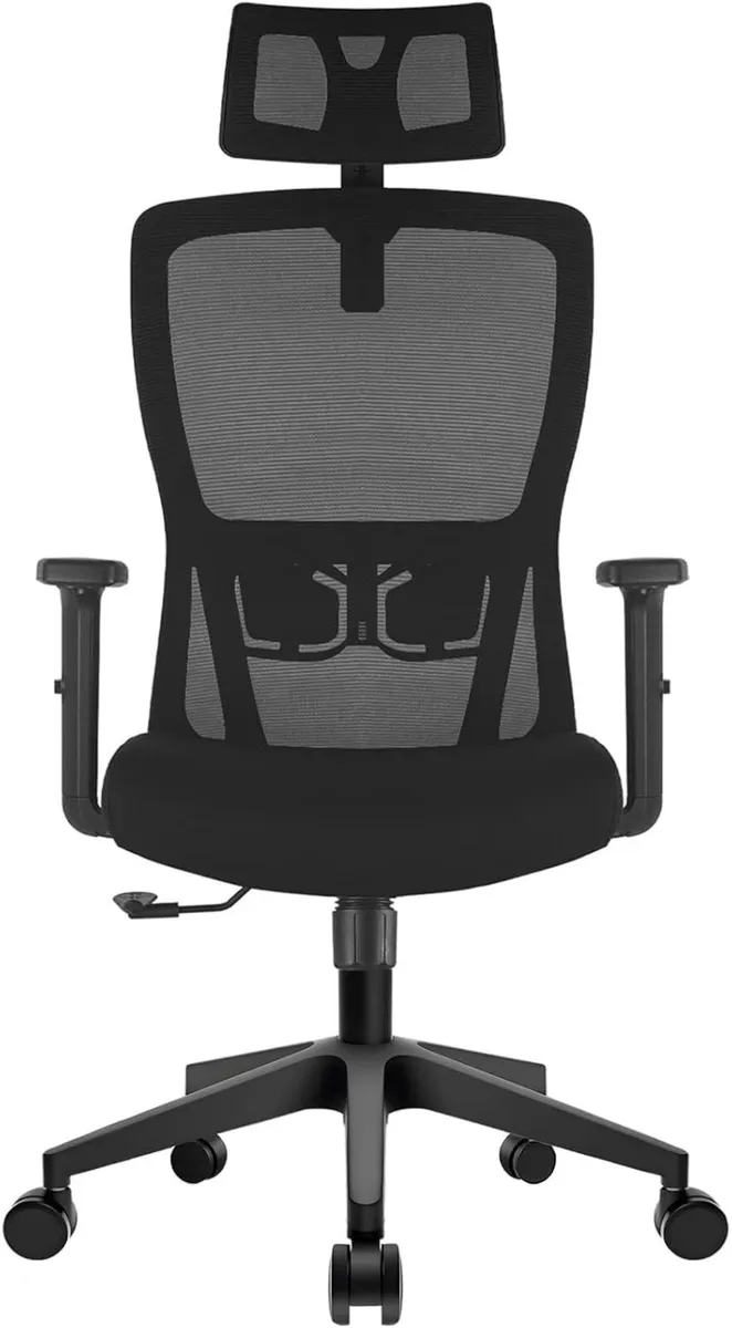 Office Chair Desk with Adjustable Headrest Lumbar - Image 1