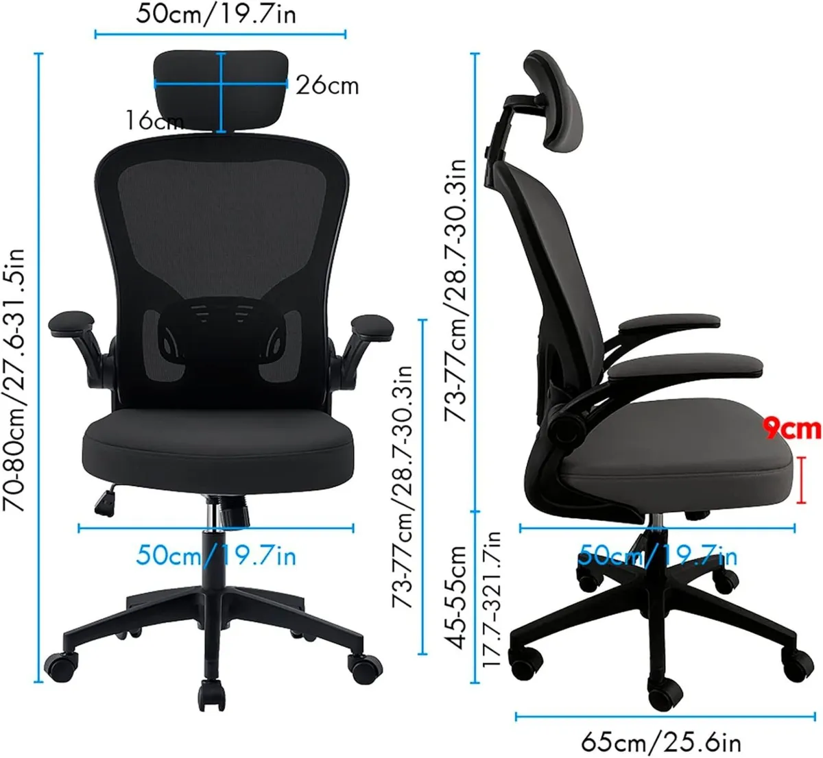 Ergonomic Office Chair with Adjustable Lumbar - Image 3