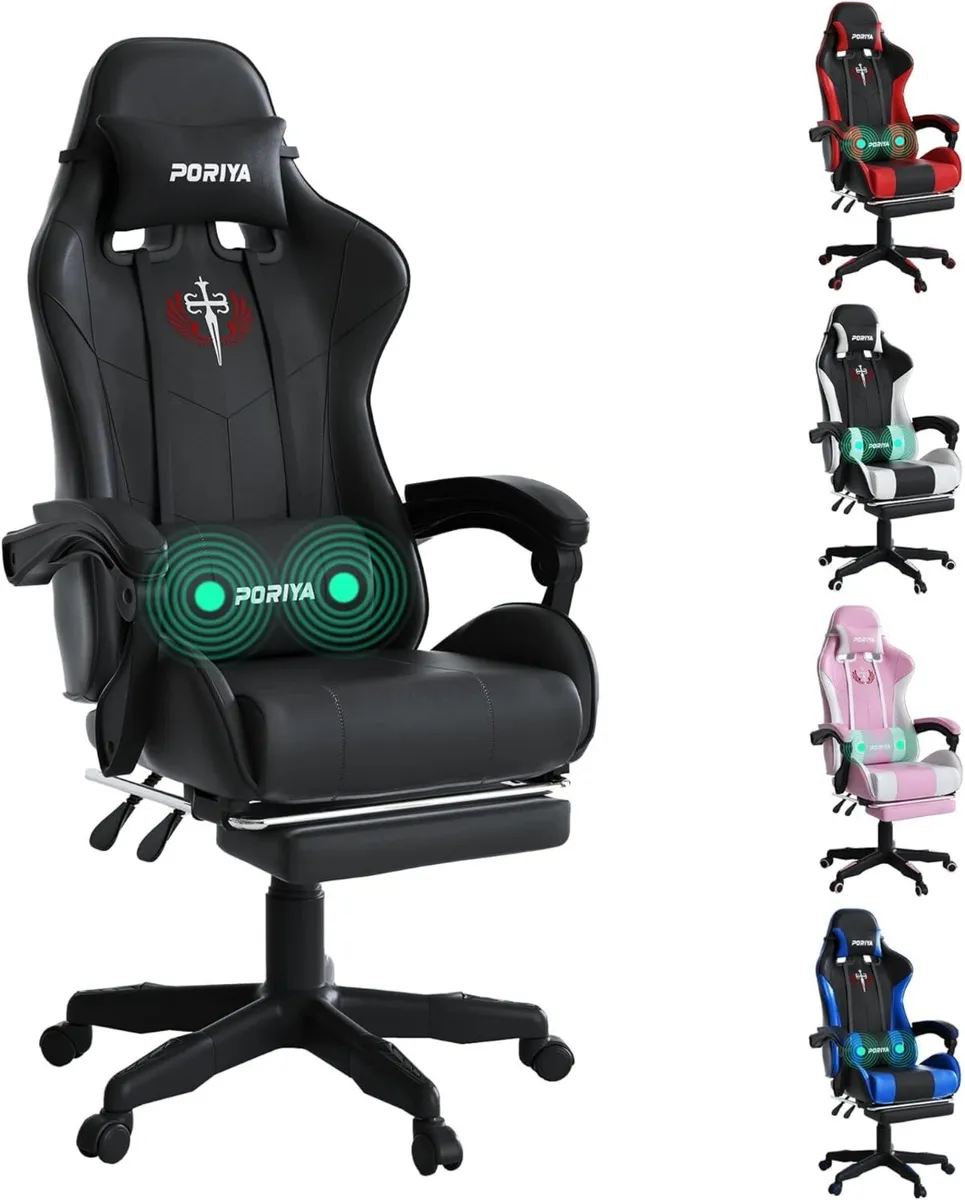 Gaming Chair with Adjustable Backrest Ergonomic - Image 1