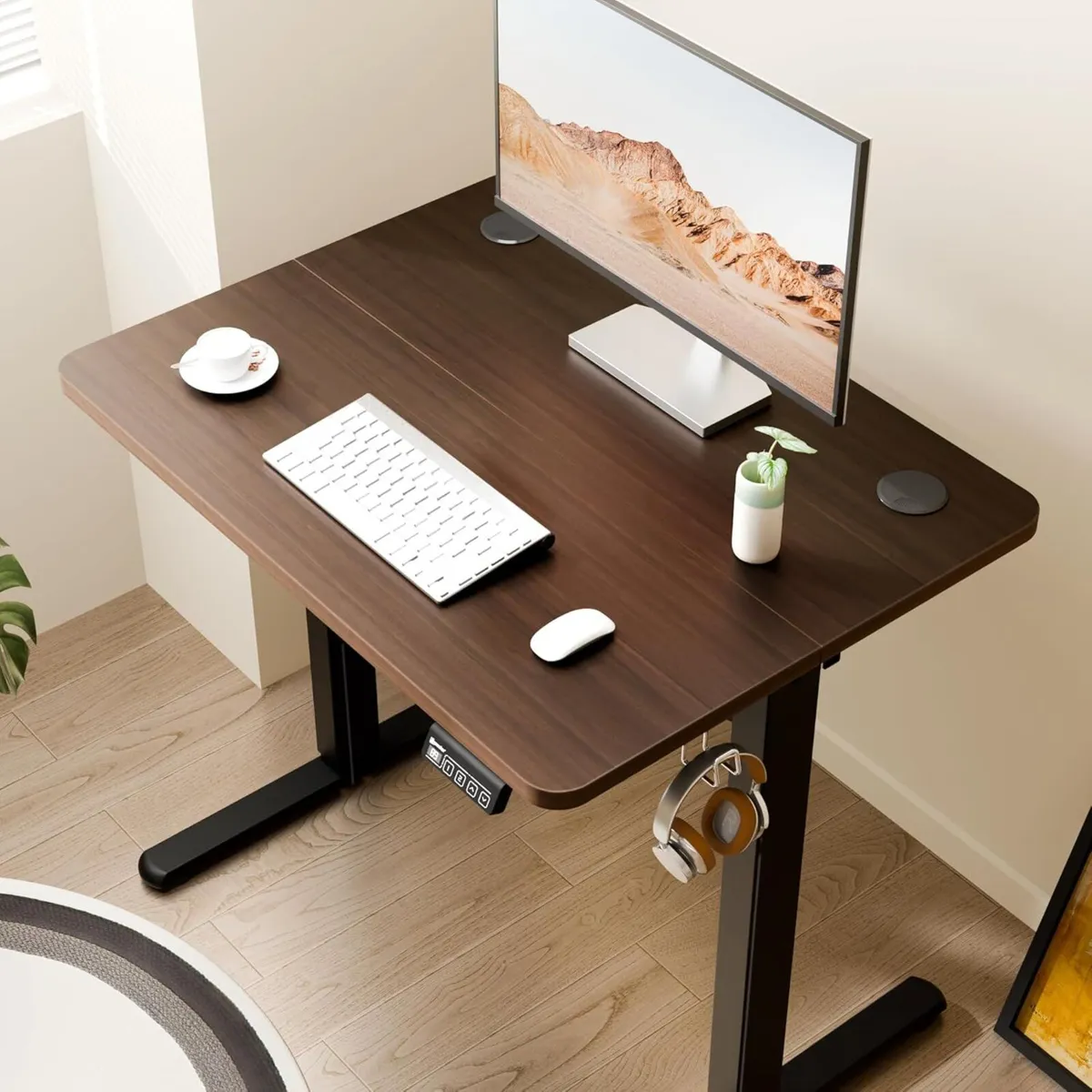 Electric Standing Desk Height Adjustable 80x60cm - Image 2