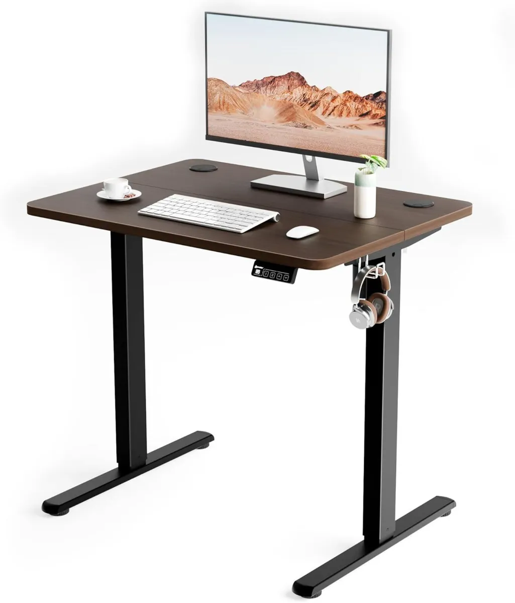 Electric Standing Desk Height Adjustable 80x60cm - Image 1