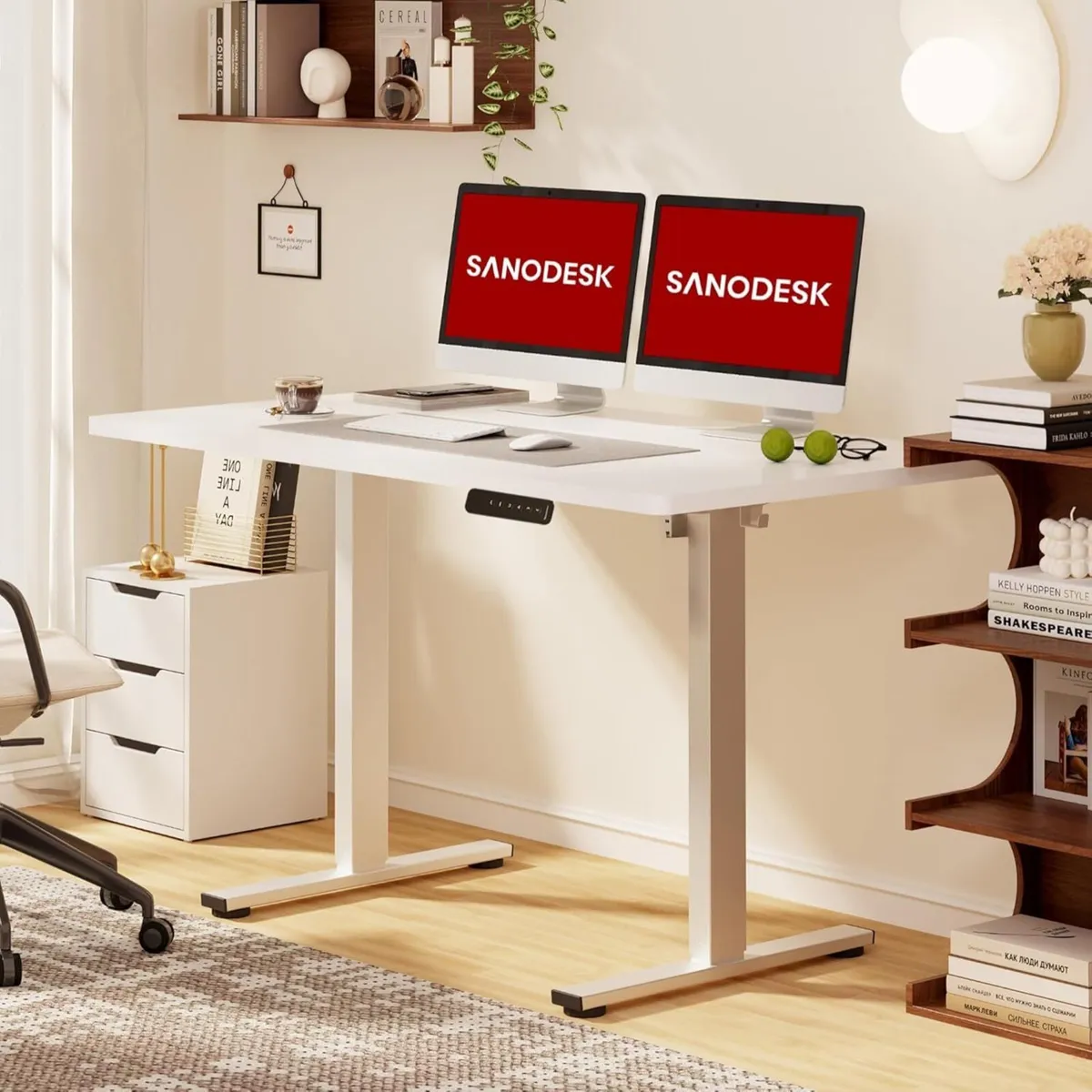 120 x 60cm Electric Standing Desk ONE PIECE - Image 2