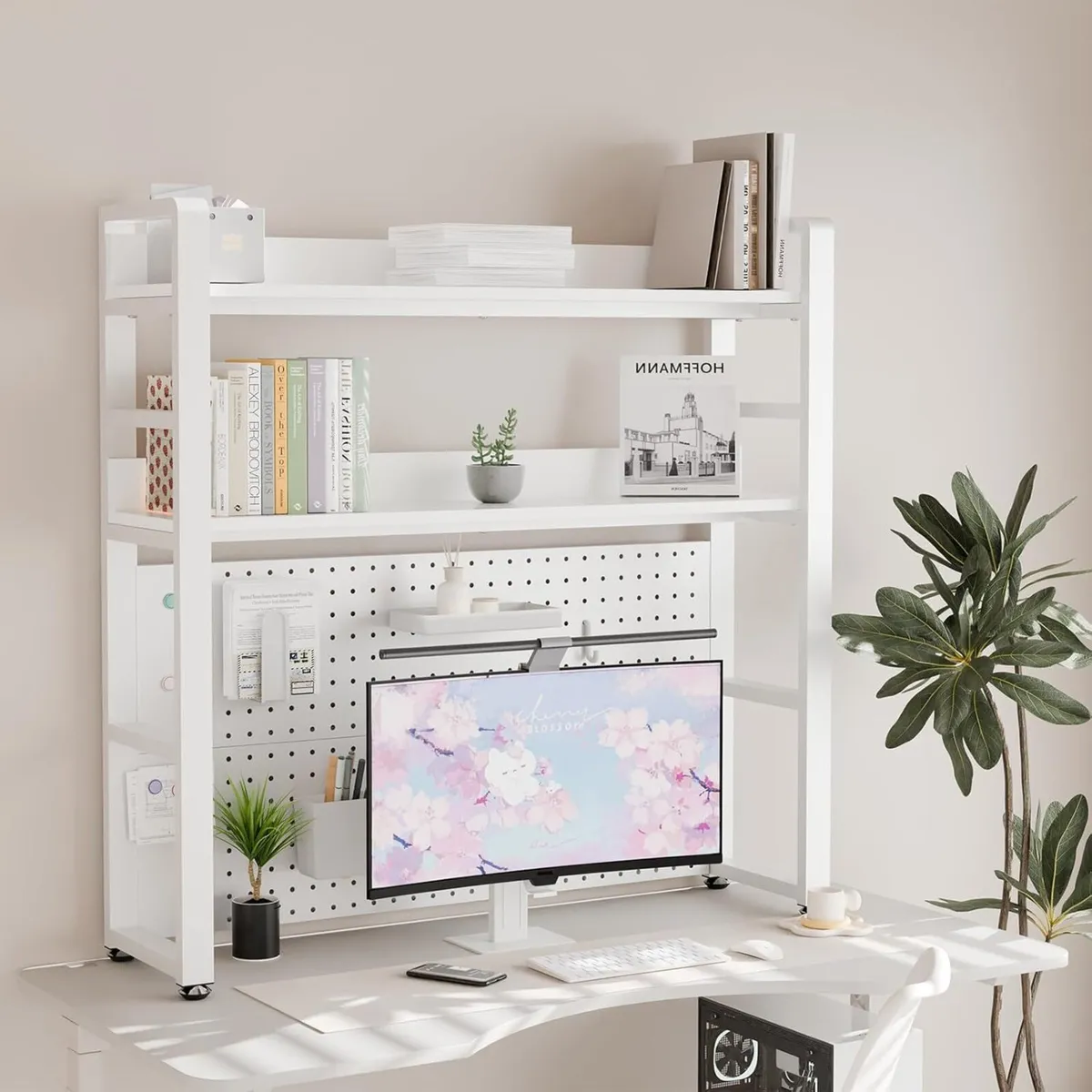 2-Tier Desk Shelf With Concealed Screws Design - Image 2