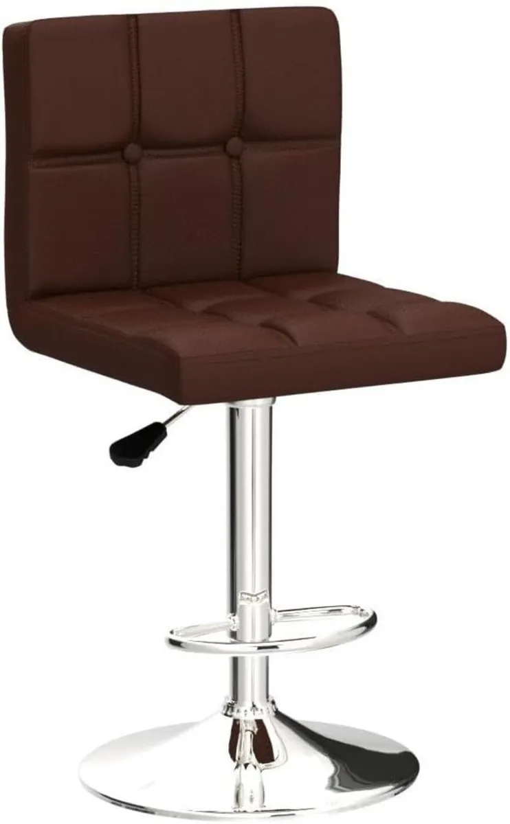 Bar Stools (2/Set) Adjustable Chairs Breakfast - Image 4