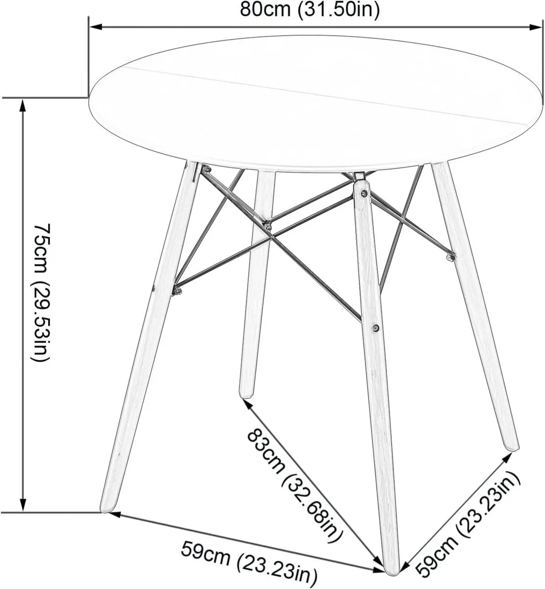 Round Dining Tables Coffee Table Modern Fashion - Image 3