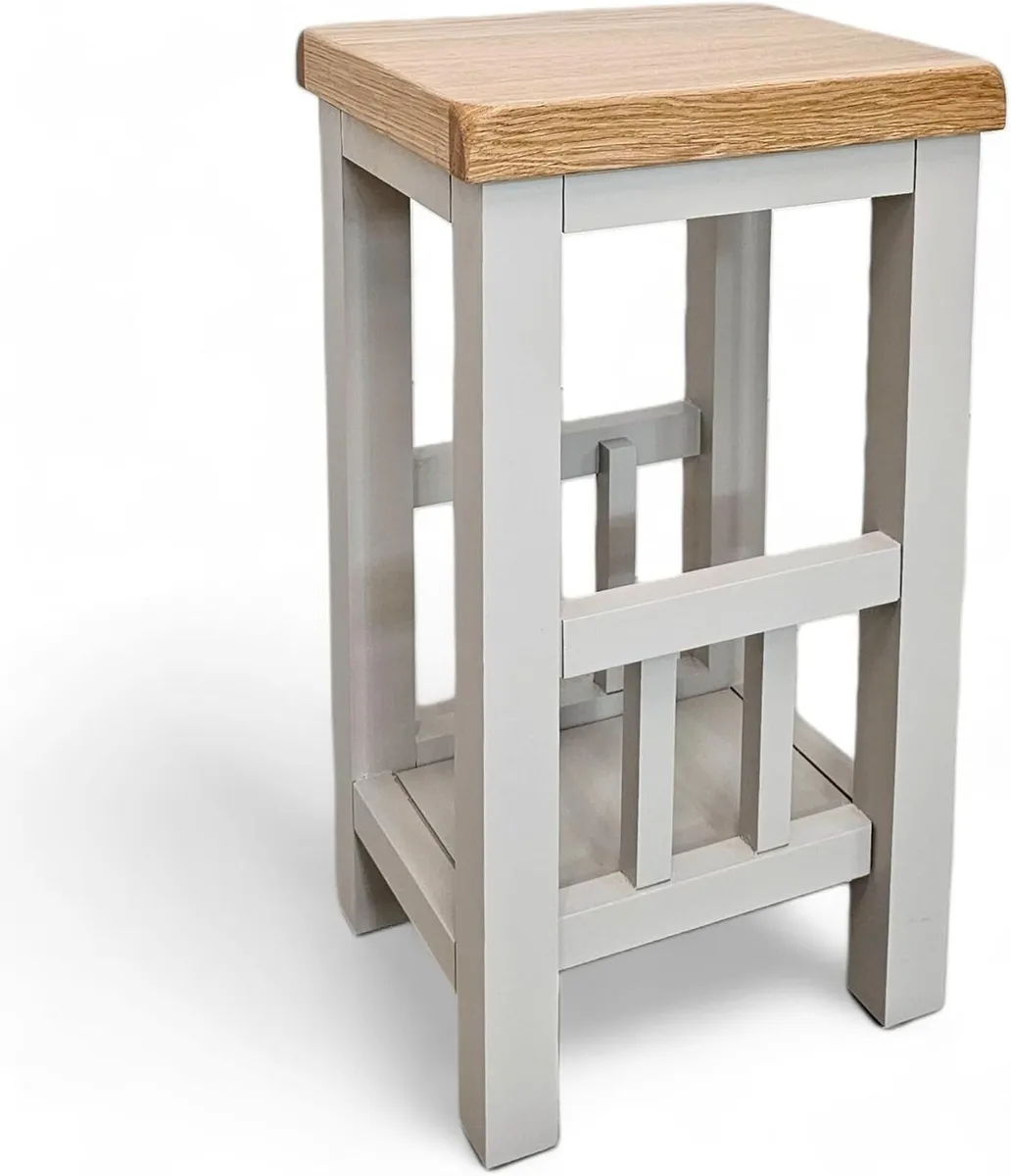 urniture Cashmere Grey Side Table Painted End for - Image 4