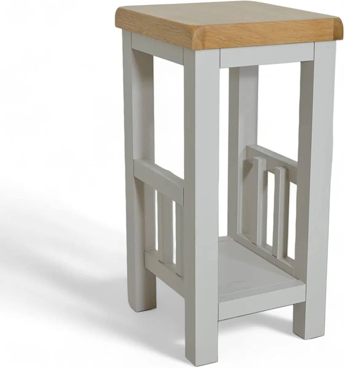 urniture Cashmere Grey Side Table Painted End for - Image 3