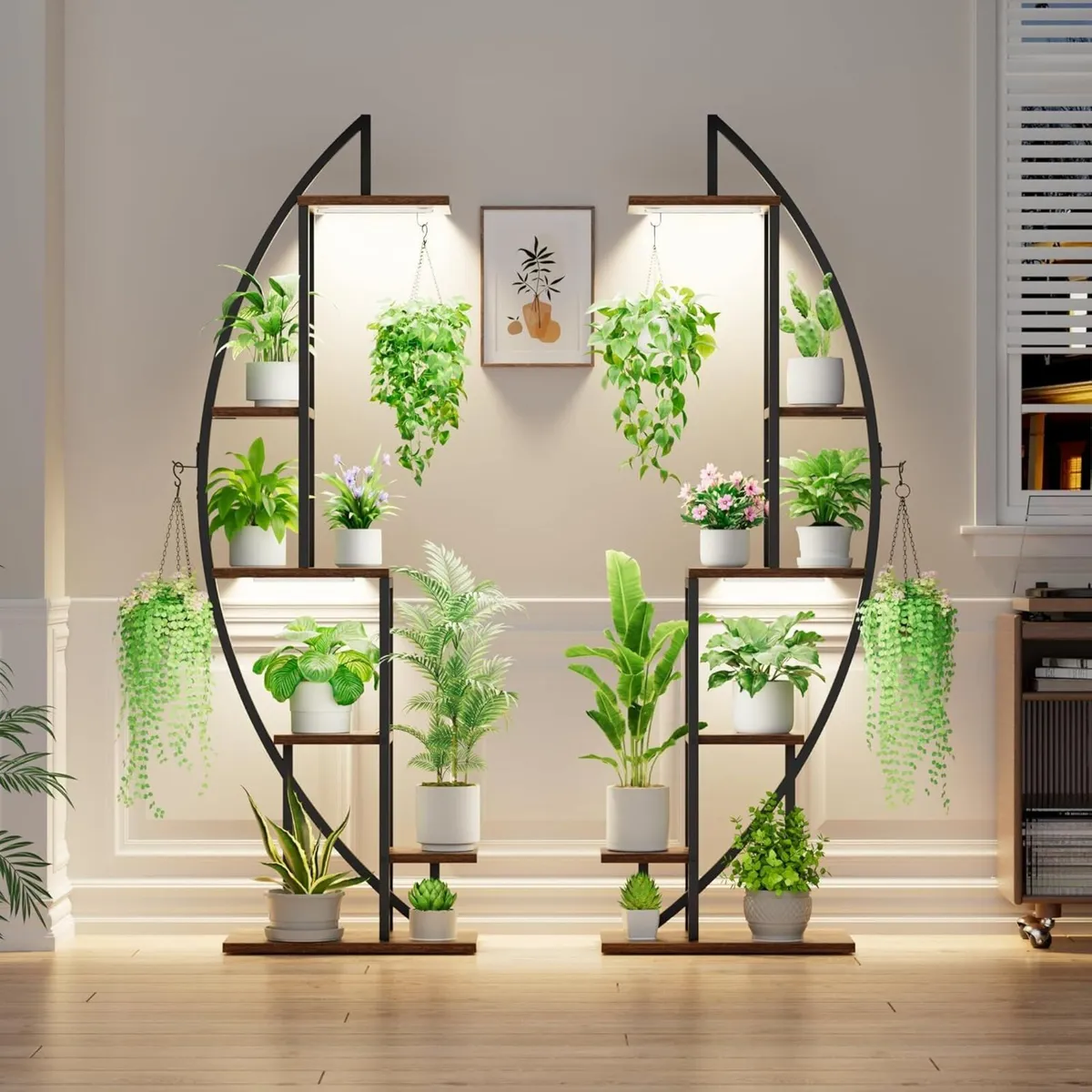 Plant Stand Indoor with Grow Lights 6 Tiered Tall - Image 3