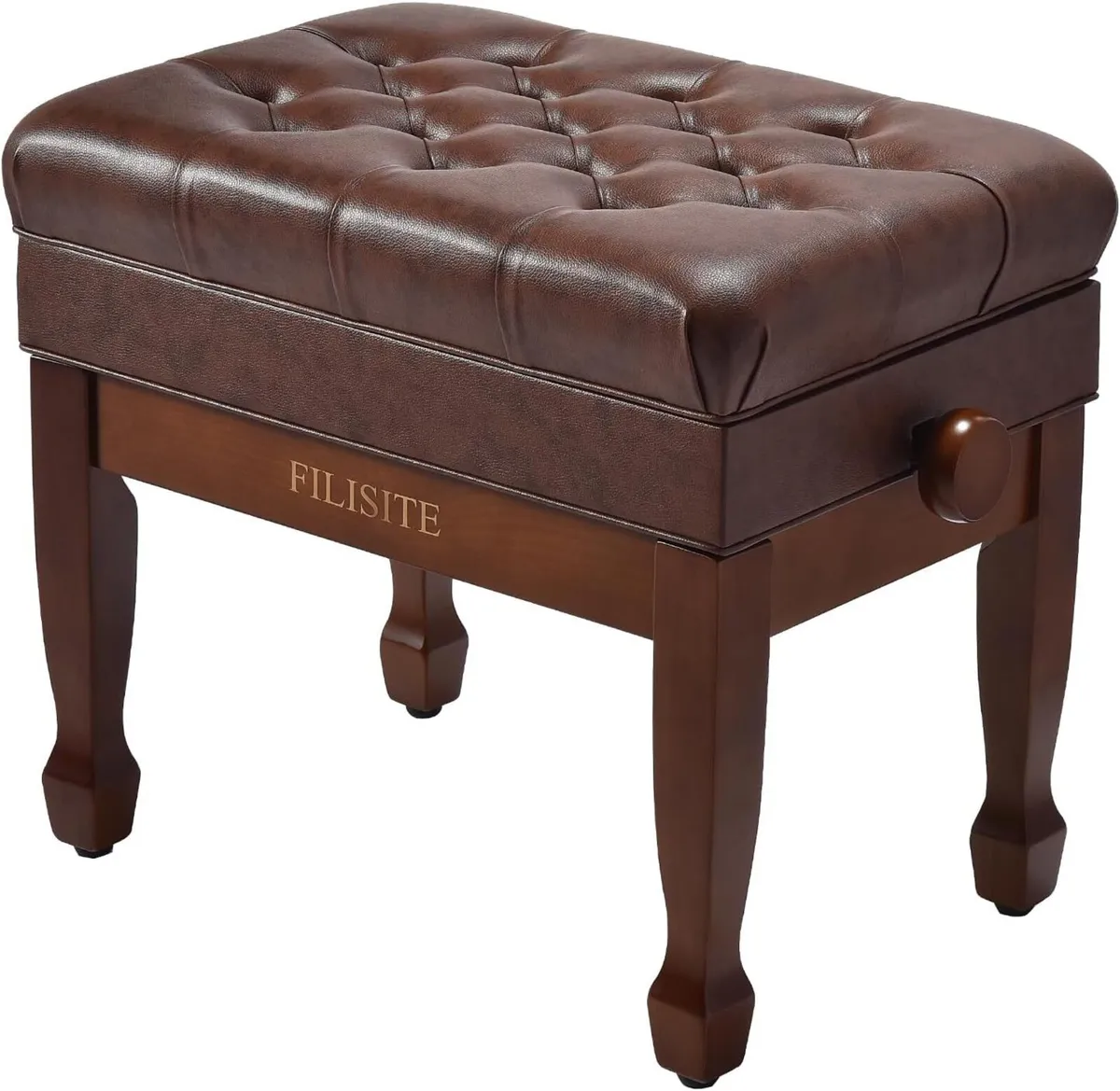 Adjustable Height Piano Bench with Storage Heavy - Image 1