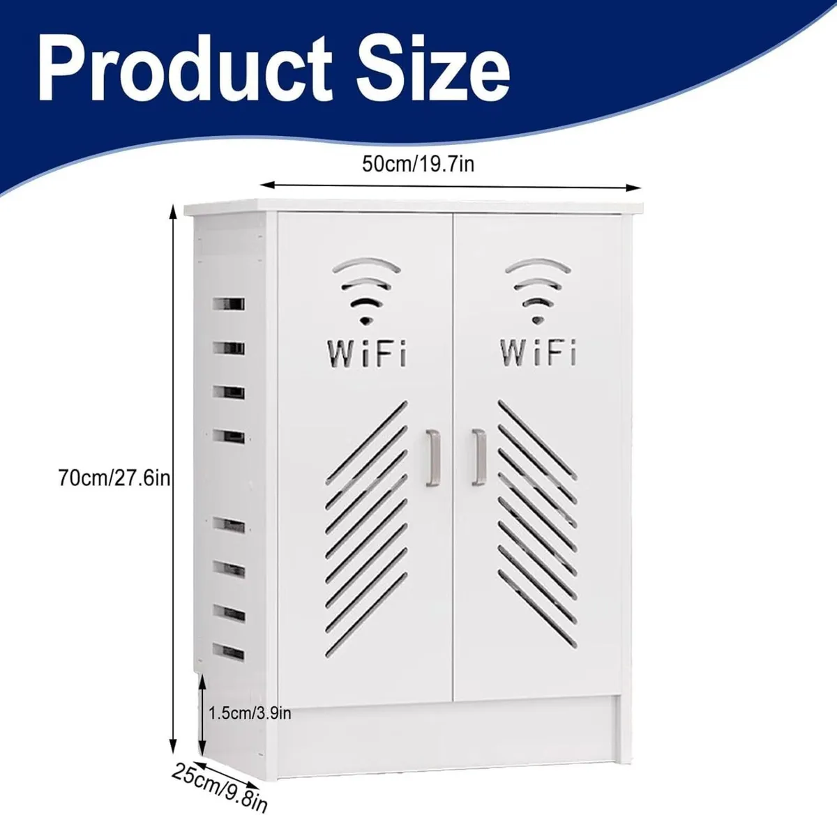 WiFi Router Storage Box Cabinet Wireless TV Cable - Image 2