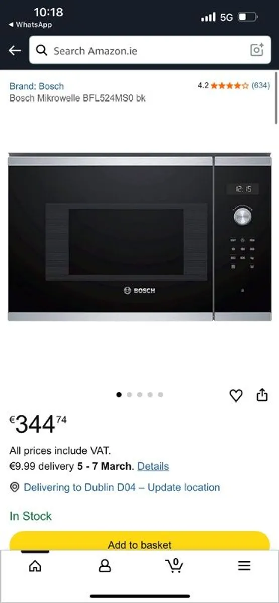 Bosch microwave and oven Great condition - Image 3