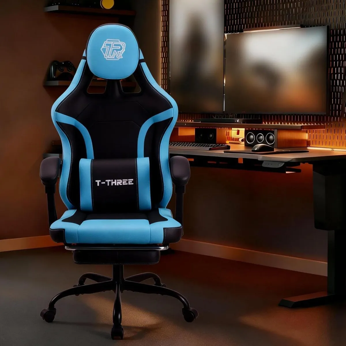 Ergonomic high-back gaming computer office study - Image 4