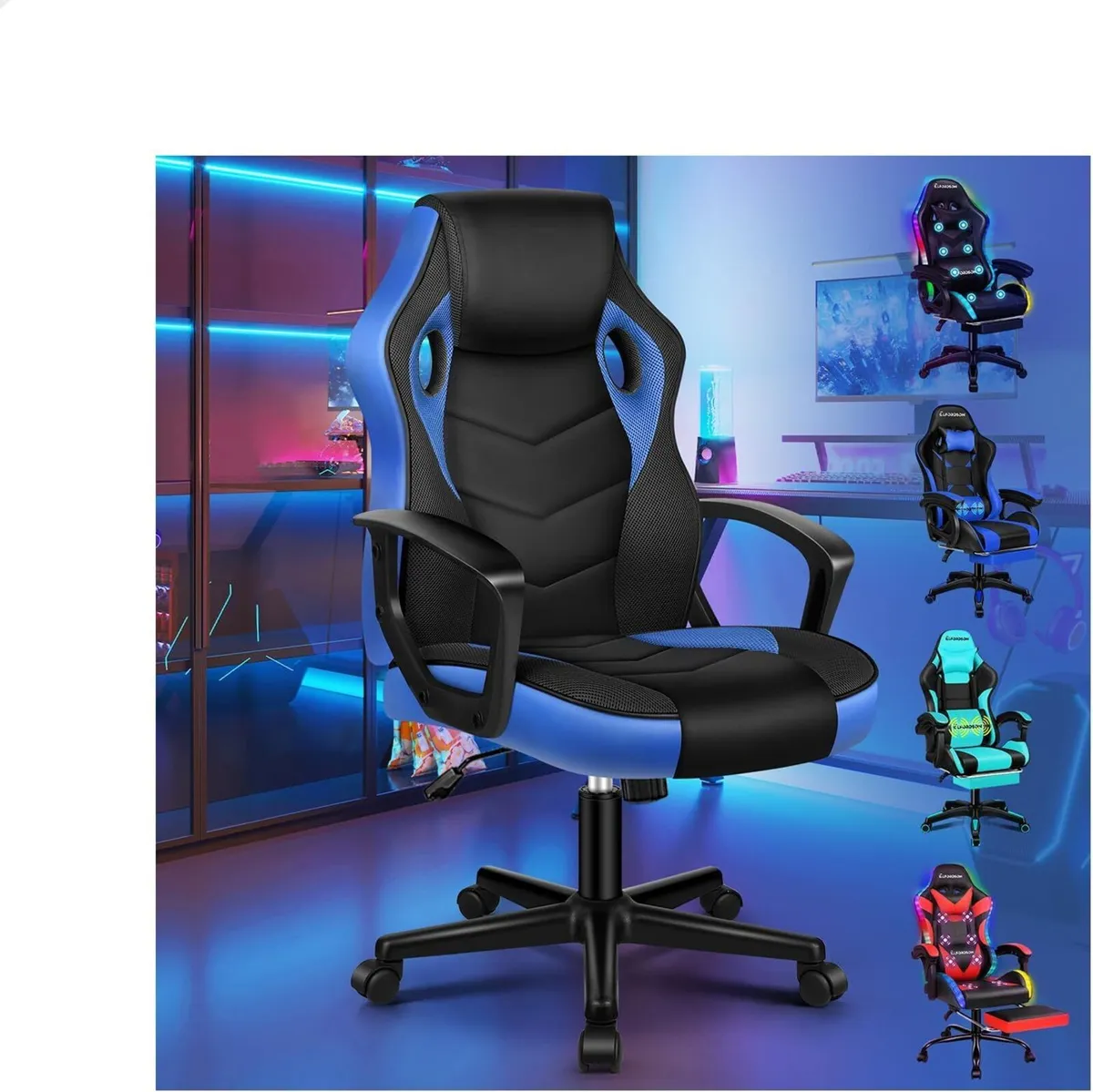 Gaming Chair Video Game Chairs Ergonomic Computer - Image 1
