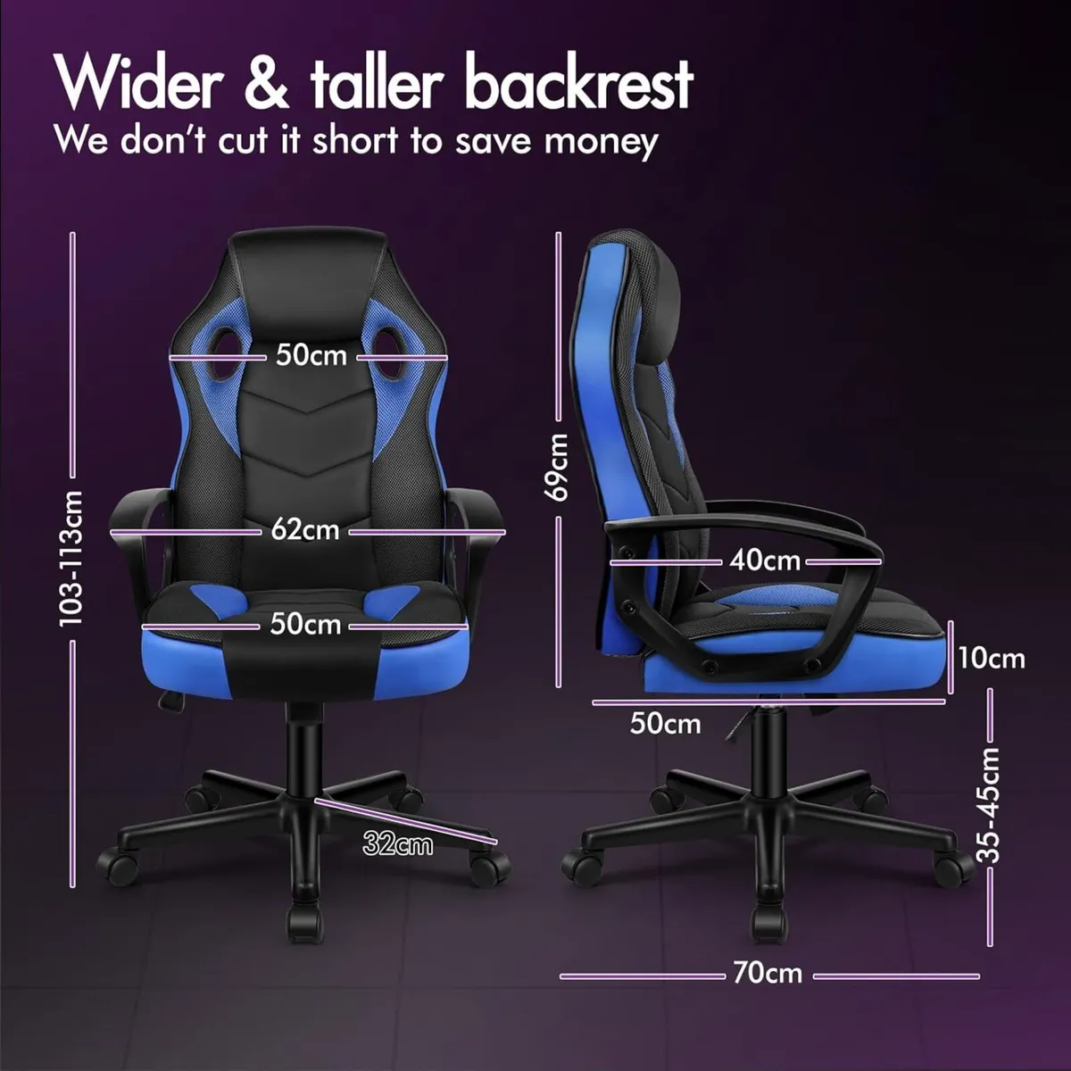 Gaming Chair Video Game Chairs Ergonomic Computer - Image 2