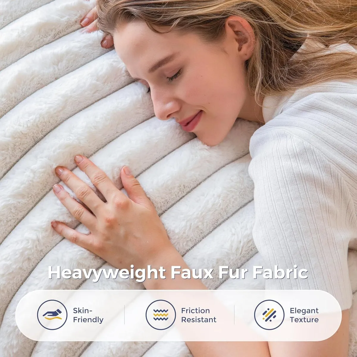 Giant Bean Bag Soft Fluffy Faux Fur BeanBag Chair - Image 4