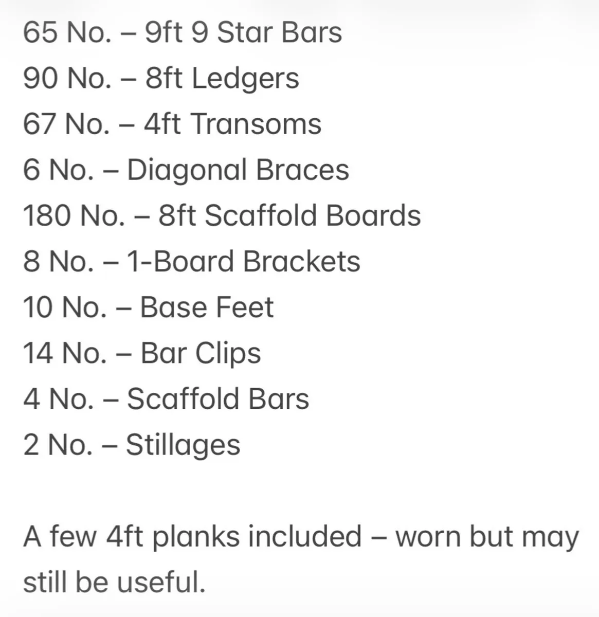Scaffold / Scaffolding Job Lot - Image 3