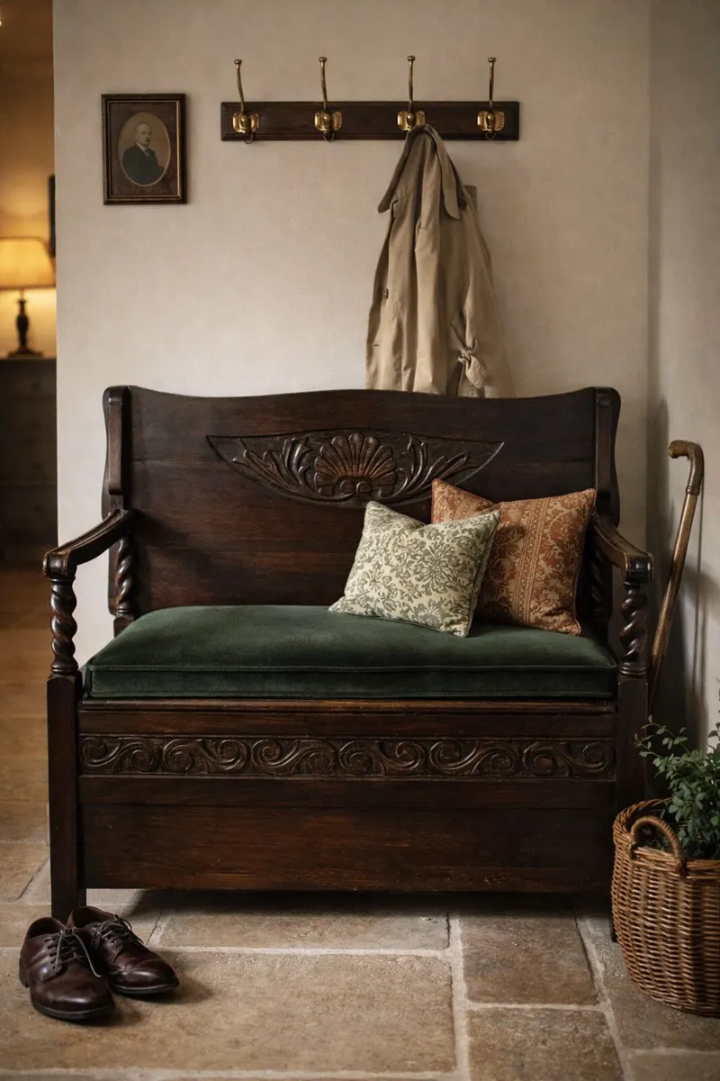 Antique monks bench tri function - Image 1