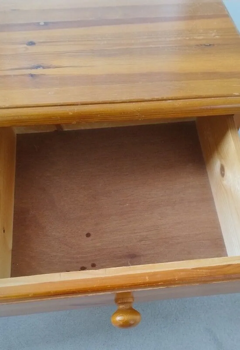 Solid Pine bedside locker - Image 3