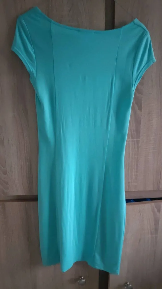 blue dress new with zip at front fits sm - Image 3