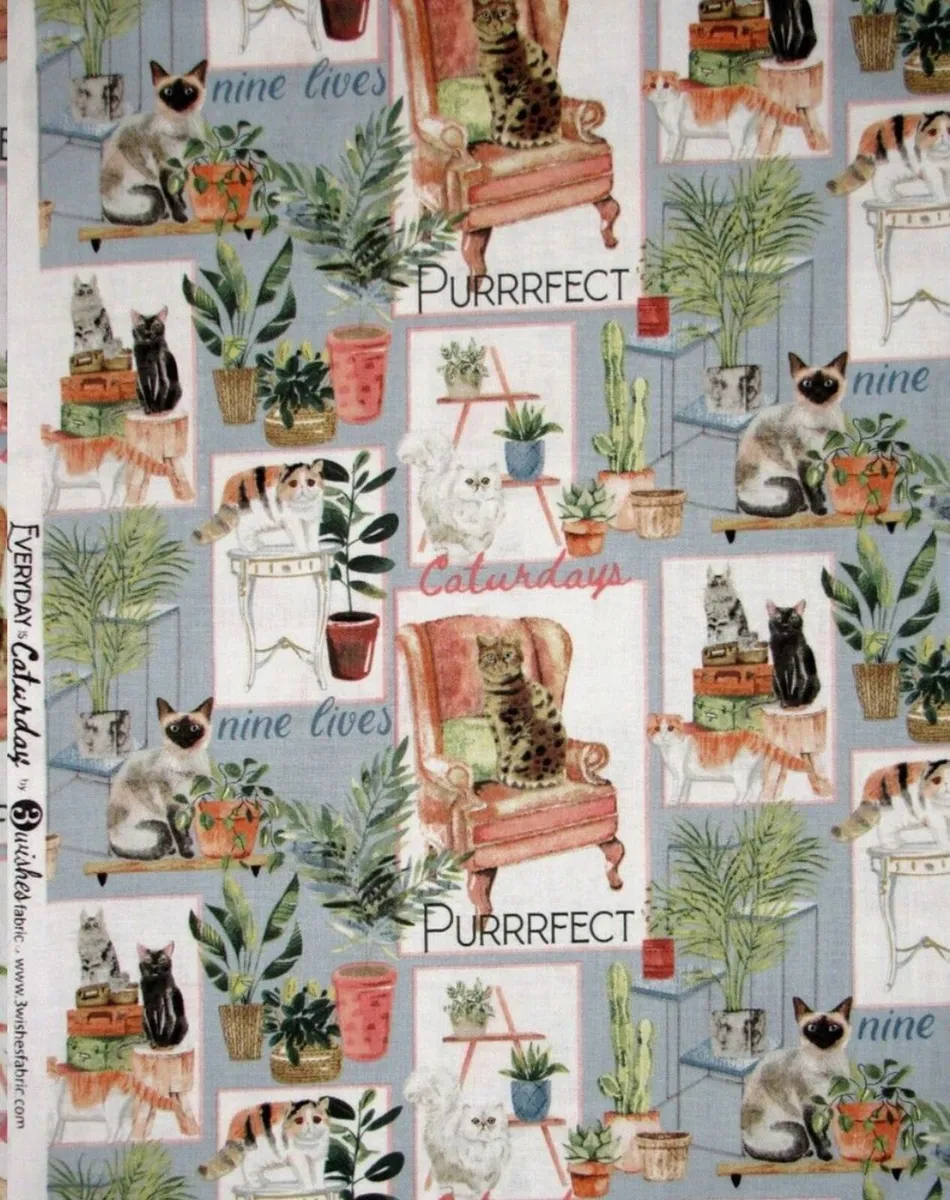 Gorgeous Cat Fabric 3 x Metres - Image 4