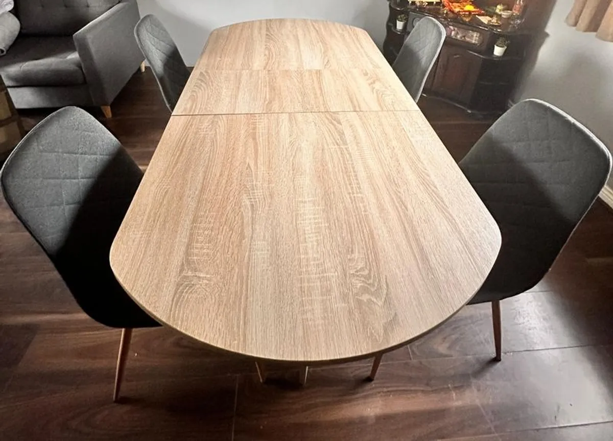 Dining Table and 4 Chairs - Image 2